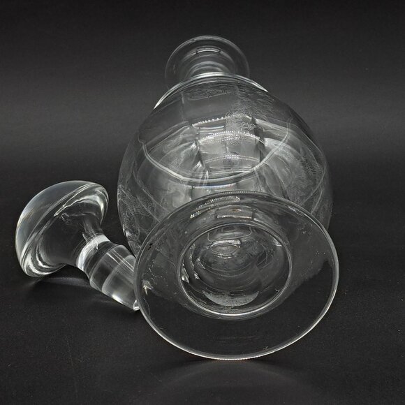 Etched Crystal Wine Carafe Mousseline - Picture 7 of 11